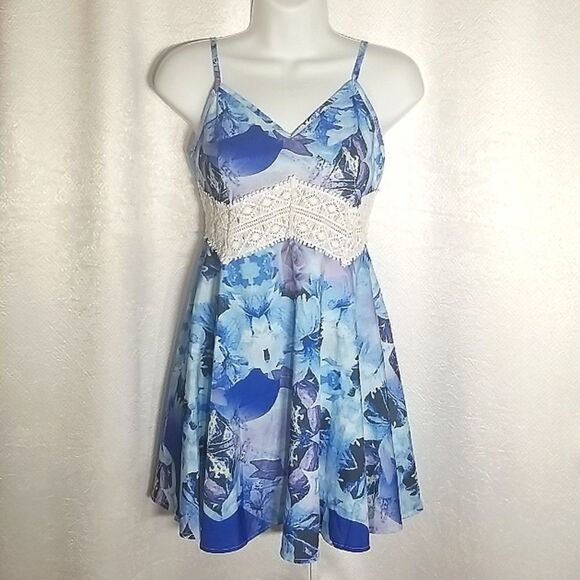Blue Floral Sundress  - Picture 1 of 5